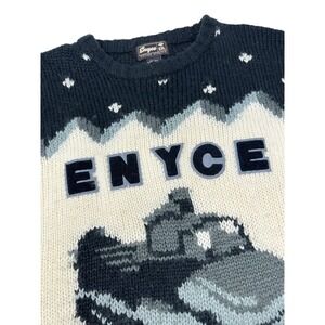 ENYCE Vintage Y2K Ski Wool Sweater NYC 90s Streetwear Hip Hop VTG 2XL XXL